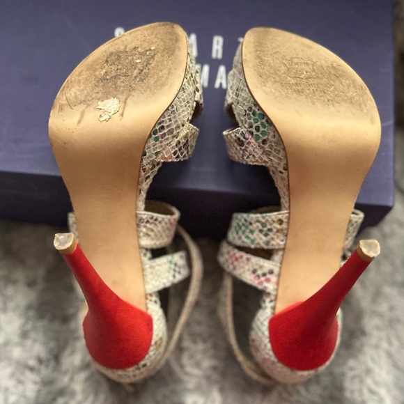 Stuart weitzman “Expressley” Rainbow Python Heels Sz 6 in store tried on cond* - Picture 9 of 10